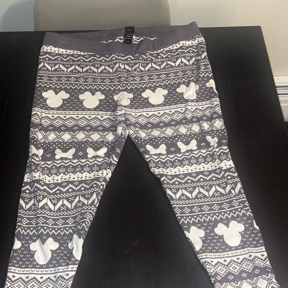 Gray Patterned Leggings